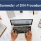 Surrender of DIN