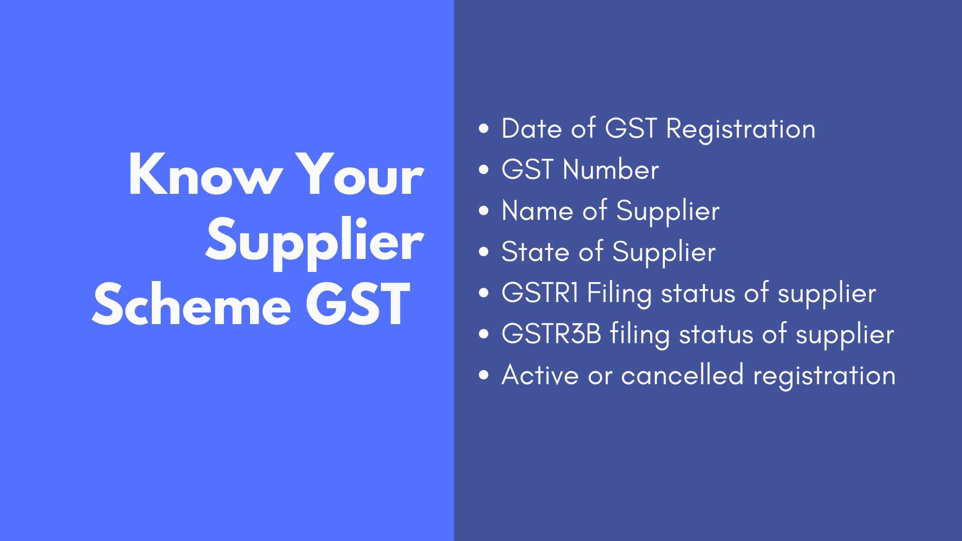 Know Your Supplier Scheme Under GST Check Supplier Details Under GST