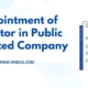Appointment of Auditor in Public Limited Company