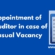 Appointment of Auditor in case of Casual Vacancy