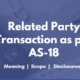 Related Party Transaction as per AS-18