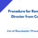 Procedure for Removal of Director from Company
