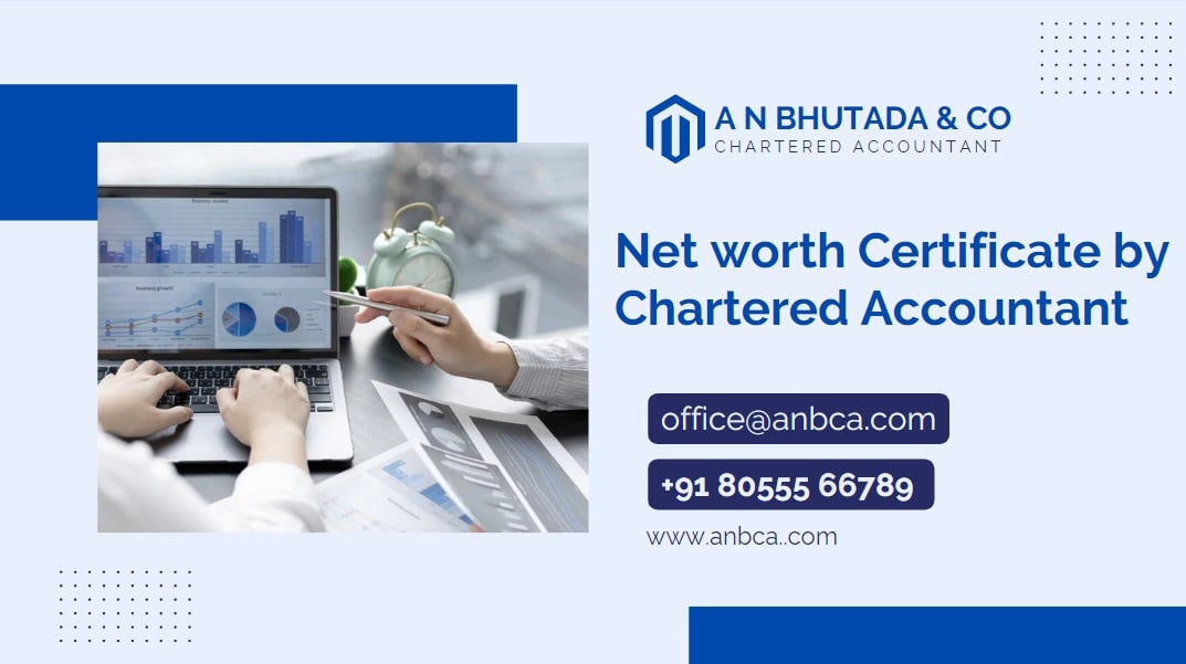 Net worth Certificate by Chartered Accountant