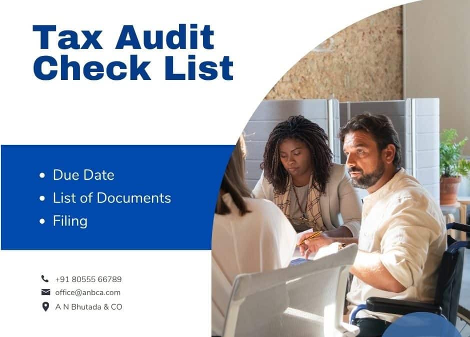 Income Tax audit checklist